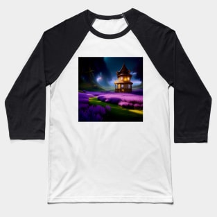 Fairy Lavender Garden Baseball T-Shirt